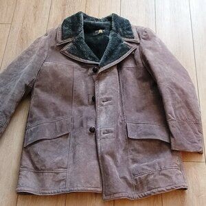 Vintage Grey Suede Jacket- MENS 42